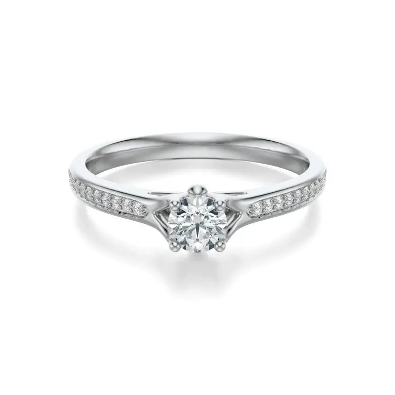 Pierścionek białe złoto z diamentami AJPZ_121